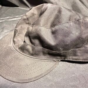 Vintage 1983 US Military Black Patrol Cap Cold War Size 7 1/2